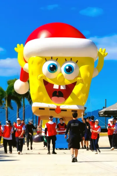 Hong Kong West Kowloon Merry Balloon Parade SpongeBob