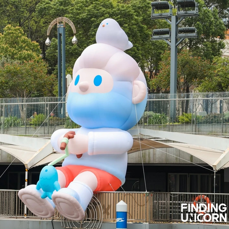 The first exhibition of the "FARMER BOB" originalism theme at Hangzhou Mansion, inflatable